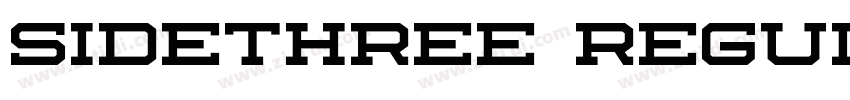 Sidethree Regular字体转换 Sidethree Regular字体转换